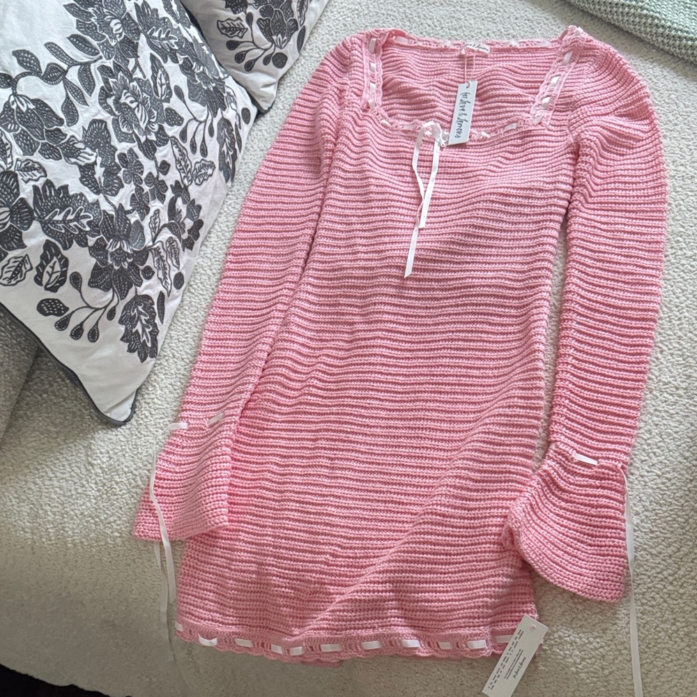 For Love And Lemons Pink Mini Dress